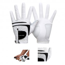 Premium Leather Golf Gloves with Logo