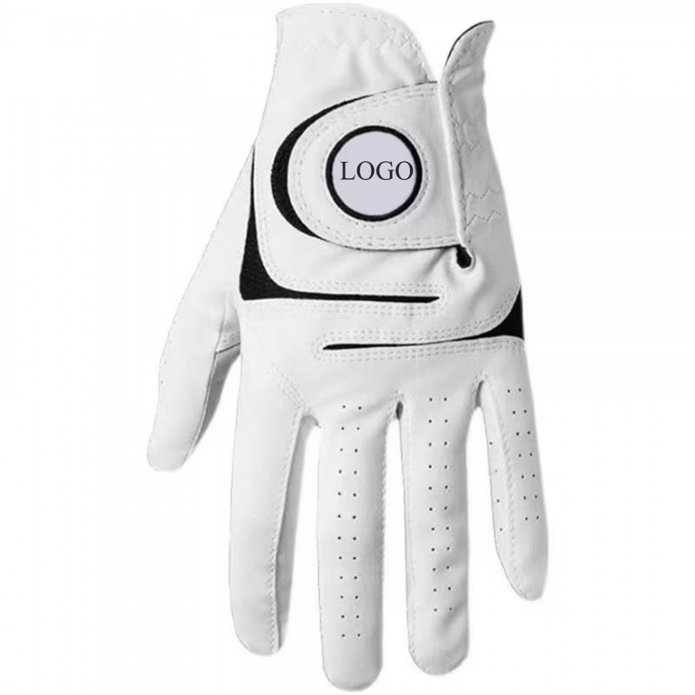 Leather Golf Gloves with Logo