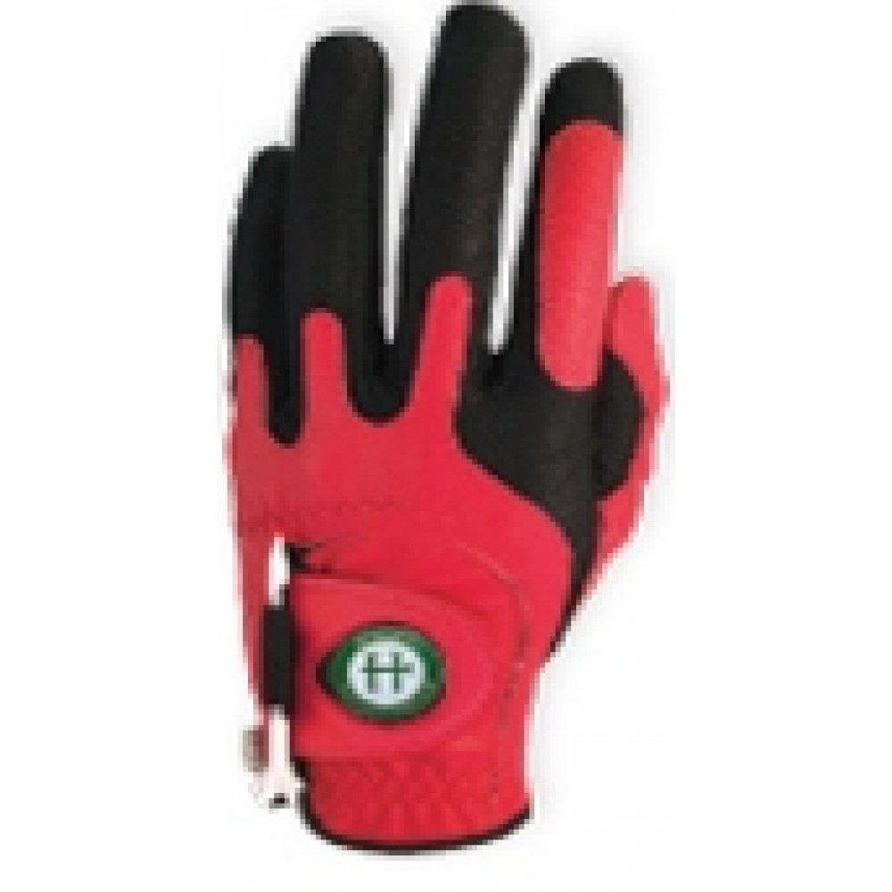 Zero Friction Men's Performance Red Magnet Glove- Left Hand Custom Branded Zero Friction Men's Performance Red Magnet Glove- Left Hand Custom Branded