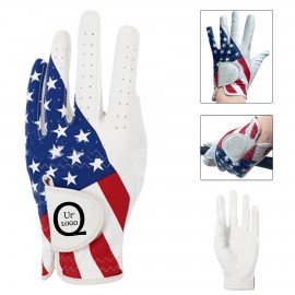 Printed Breathable Comfortable Durable Golf Glove with Logo