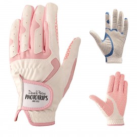 Left Hand Leather Golf Glove with Logo