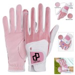 Logo Branded Soft Breathable Golf Gloves For Women