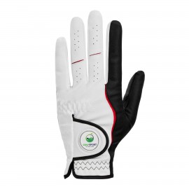 Logo Branded PU Leather Q-Mark Golf Glove