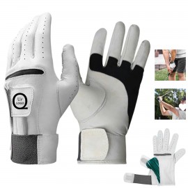 Customizable Men'S Pure Sheepskin Golf Gloves with Logo
