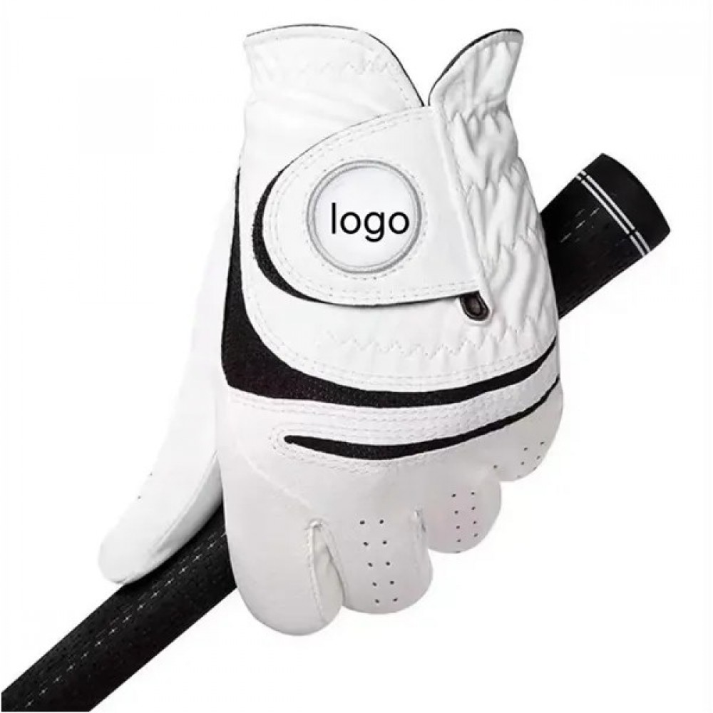 Men's Golf Glove w/Embroidery with Logo Men's Golf Glove w/Embroidery with Logo