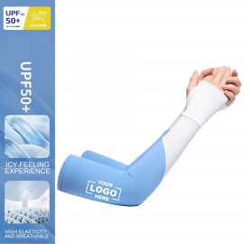 Women Long Arm UV Protection Gloves with Touchscreen and Nonskid Grip with Logo