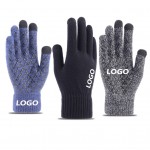 Promotional Winter Knitting 3 Fingers Touch Screen Gloves