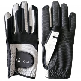 Golf Glove Black Single Left Hand with Logo