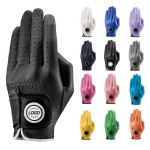 Logo Branded Leather Golf Glove