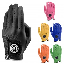 Colorful Goatskin Soft And Comfortable Golf Gloves with Logo
