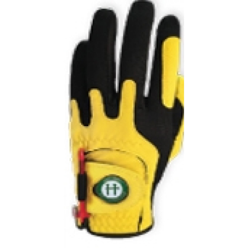 Logo Imrinted Zero Friction Men's Performance Yellow Magnet Glove- Right Hand Logo Imrinted Zero Friction Men's Performance Yellow Magnet Glove- Right Hand