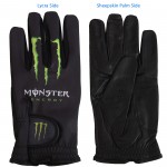 Sublimated Golf Gloves w/ Cabretta Leather Palm (Free Setup) with Logo