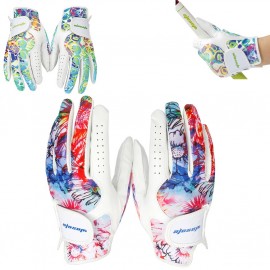 Logo Branded Custom Women's Leather Golf Glove for Both Hands  Logo Branded Custom Women