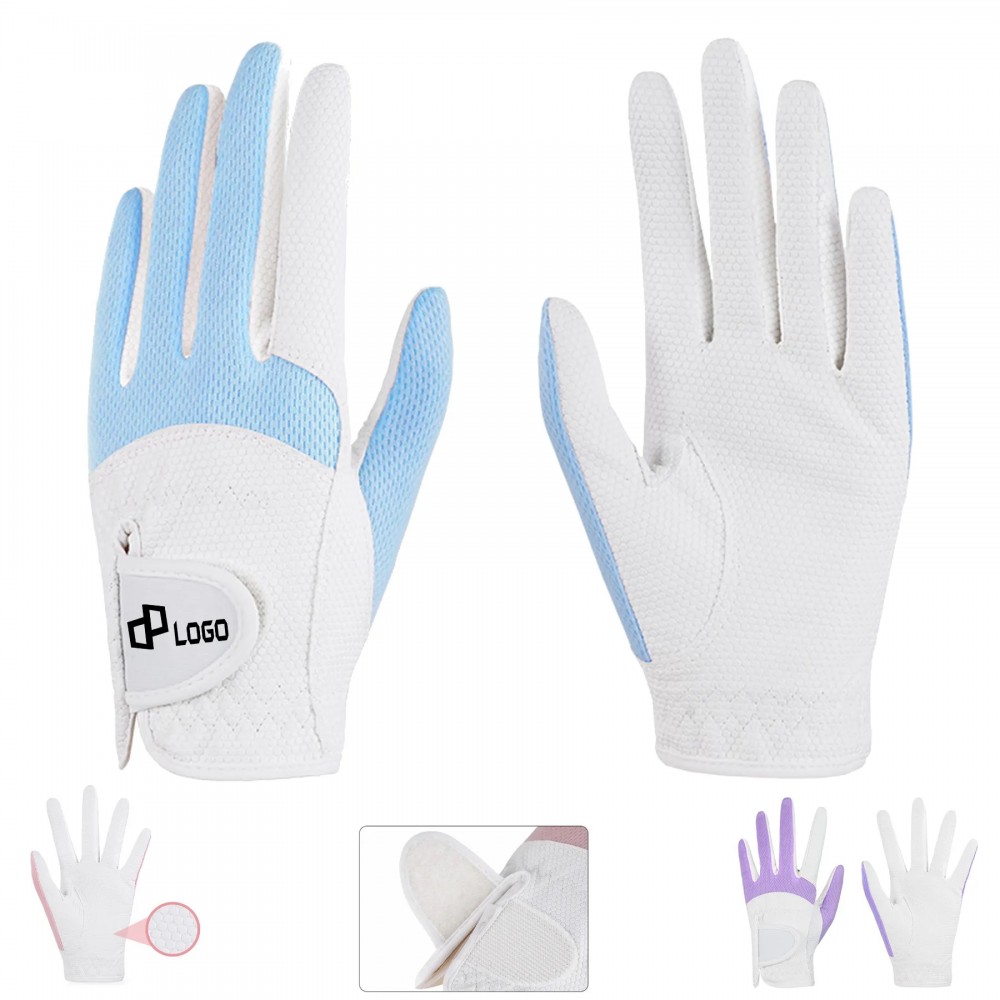 Pu Stretch Junior Golf Gloves with Logo