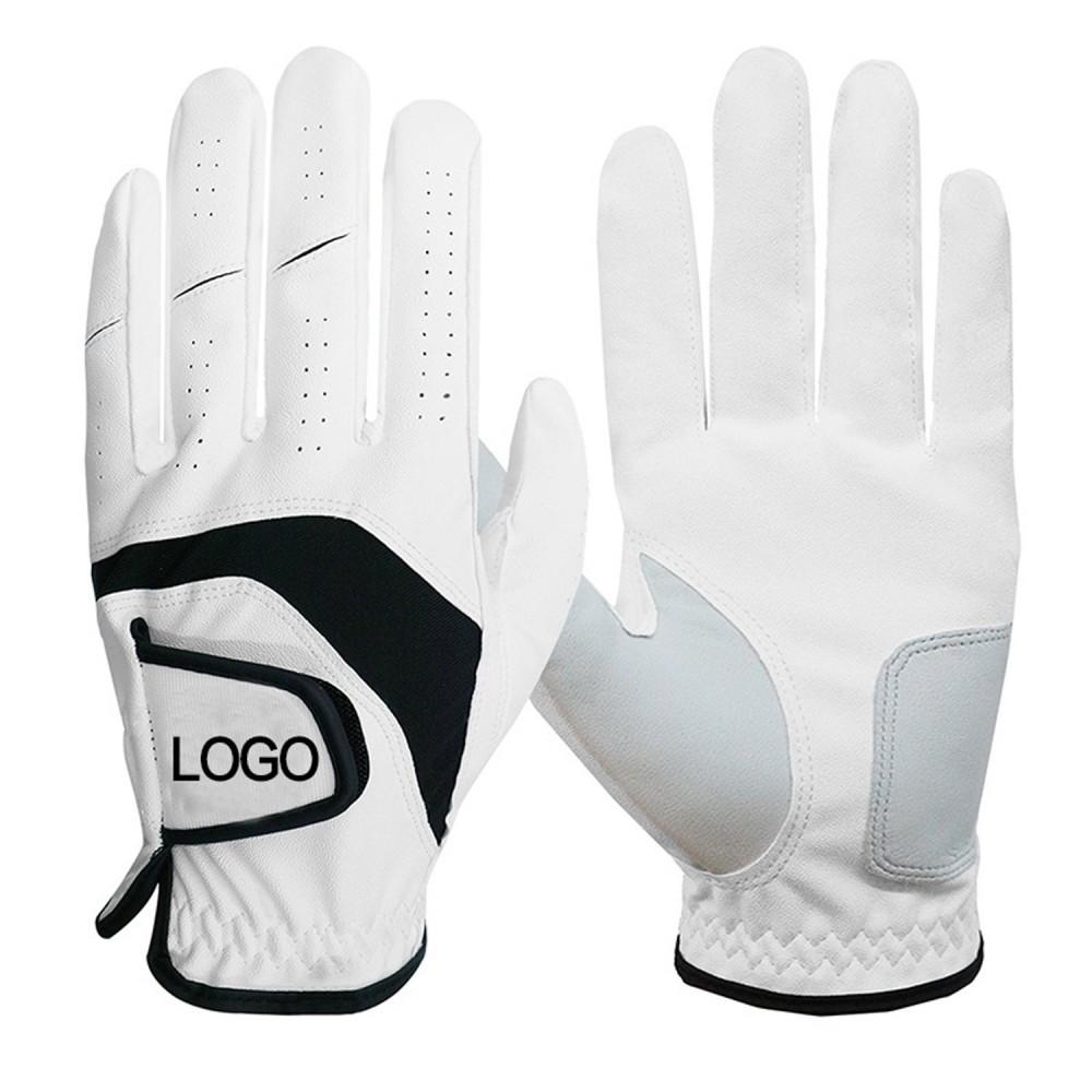 Custom Men's Anti-Slip Sheepskin Golf Glove For Left Hand Custom Men's Anti-Slip Sheepskin Golf Glove For Left Hand