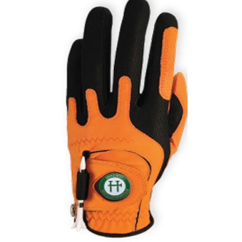Custom Imprinted Zero Frictionâ„¢ Men's Performanceâ„¢ Orange Magnet Glove- Left Hand Custom Imprinted Zero Frictionâ„¢ Men's Performanceâ„¢ Orange Magnet Glove- Left Hand