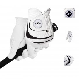 Premium Soft Leather Golf Glove with Logo  Premium Soft Leather Golf Glove with Logo