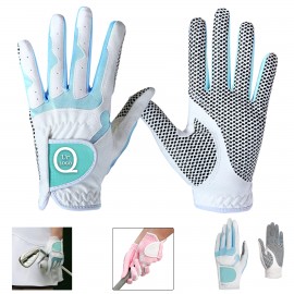 Logo Branded Anti-Slip Women Golf Gloves Pair