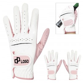 Promotional Pink Ladies Golf Gloves Double