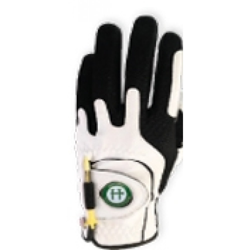 Logo Imrinted Zero Frictionâ„¢ Men's Performanceâ„¢ White Magnet Glove- Left Hand Logo Imrinted Zero Frictionâ„¢ Men's Performanceâ„¢ White Magnet Glove- Left Hand