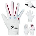 Women'S Microfiber Golf Gloves Pair with Logo