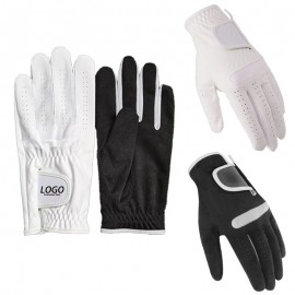 Logo Branded Microfiber Golf Gloves