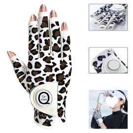 New Open Finger Women'S Golf Gloves Both Hands with Logo