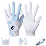 Customized Blue And White Golf Gloves