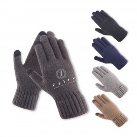 Winter Cycling Knit Touch Screen Anti-Slip Glove with Logo  Winter Cycling Knit Touch Screen Anti-Slip Glove with Logo