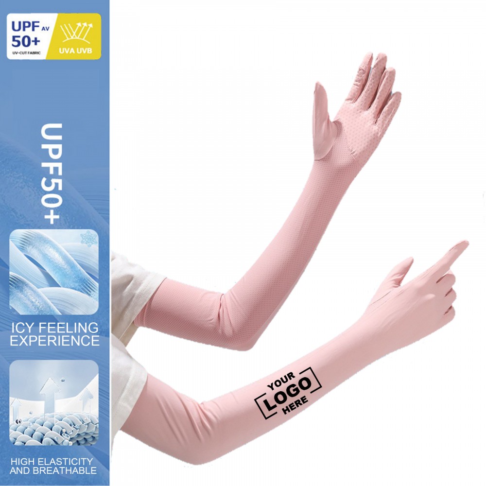 Promotional Womens Arm UV Protection Gloves with Touchscreen and Nonskid Grip Promotional Womens Arm UV Protection Gloves with Touchscreen and Nonskid Grip