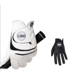 Logo Branded Lambskin Non-slip Wear-Resistant Unisex Golf Gloves