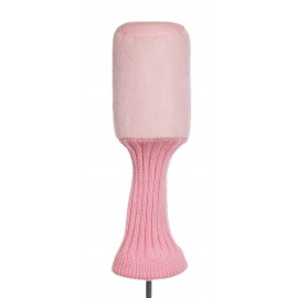 Plush Pink Golf Head Cover with Logo