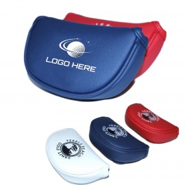 Faux Leather Magnetic Golf Putter Headcover with Logo