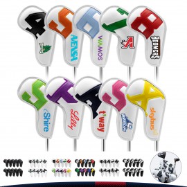 Shiny Golf Club Cover Set with Logo
