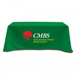 Flat 4-sided Table Cover - fits 6 foot standard table: Poly-Cotton with Logo