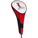 GET READY FOR GOLF - Premier Performance Golf Head Cover for Driver in Red with Logo