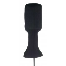 Plush Black Golf Head Cover with Logo