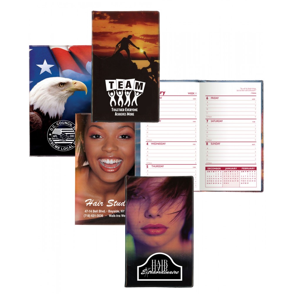 Stock Full Color Teamwork Cover Weekly Planner w/ 1 Color Insert - No Map Custom Branded Stock Full Color Teamwork Cover Weekly Planner w/ 1 Color Insert - No Map Custom Branded