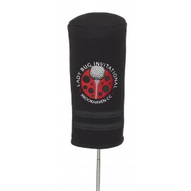 Logo Branded Woolies Black Driver Cover for Golf  Logo Branded Woolies Black Driver Cover for Golf