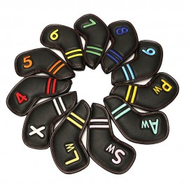 Custom 11pcs Magnetic PU Golf Irons Club Head Cover