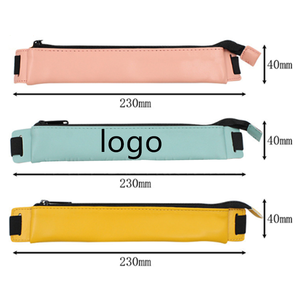 Promotional Elastic Strap Pen Zippered Protective Case