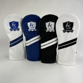 Custom Genuine Leather Driver Head cover with Logo  Custom Genuine Leather Driver Head cover with Logo