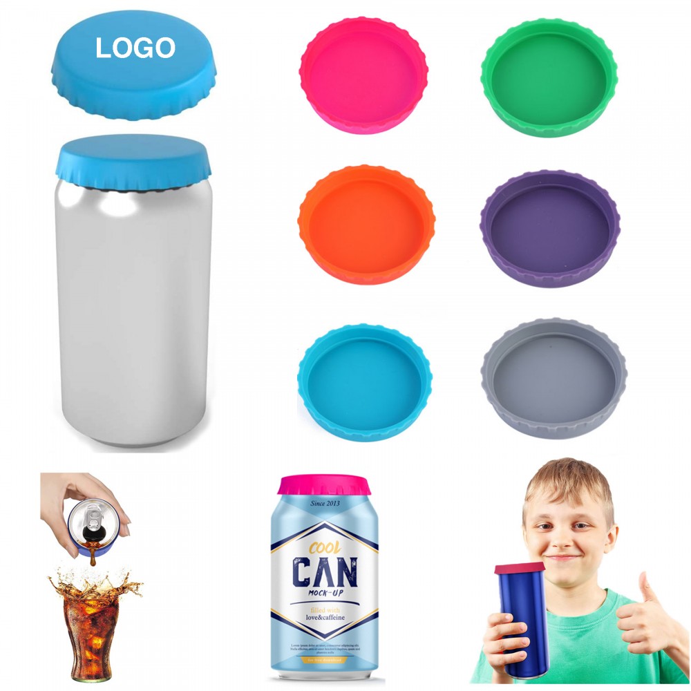 Standard Silicone Soda Can Lid Beer Cover with Logo