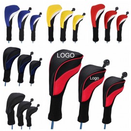 Personalized Golf Driver Head Cover 3 Pcs Set