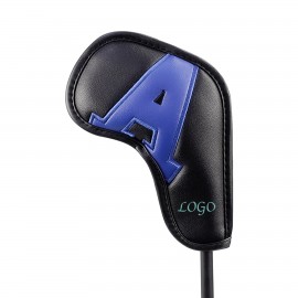 Personalized 10-Piece PU Leather Golf Club Protective Covers