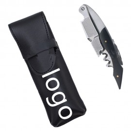 Personalized Leather Wine Opener Holder  Personalized Leather Wine Opener Holder
