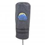 Woolies Gray Driver Cover for Golf with Logo