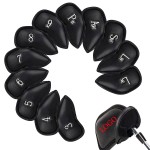 12pcs PU Leather Golf Iron Head Covers with Logo