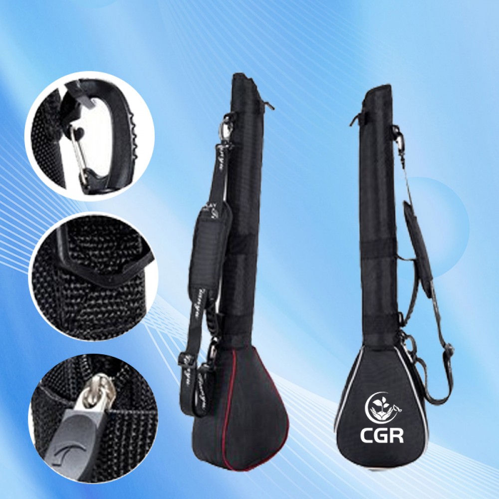Portable Golf Bag with Pitch & Putt Clubs Cover with Logo