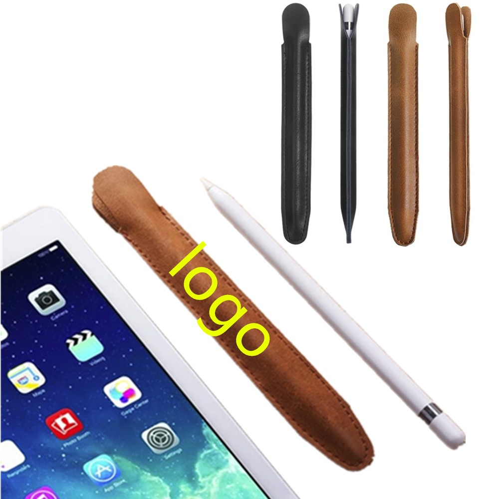 Custom Brown Leather Apple Pencil Cover Case